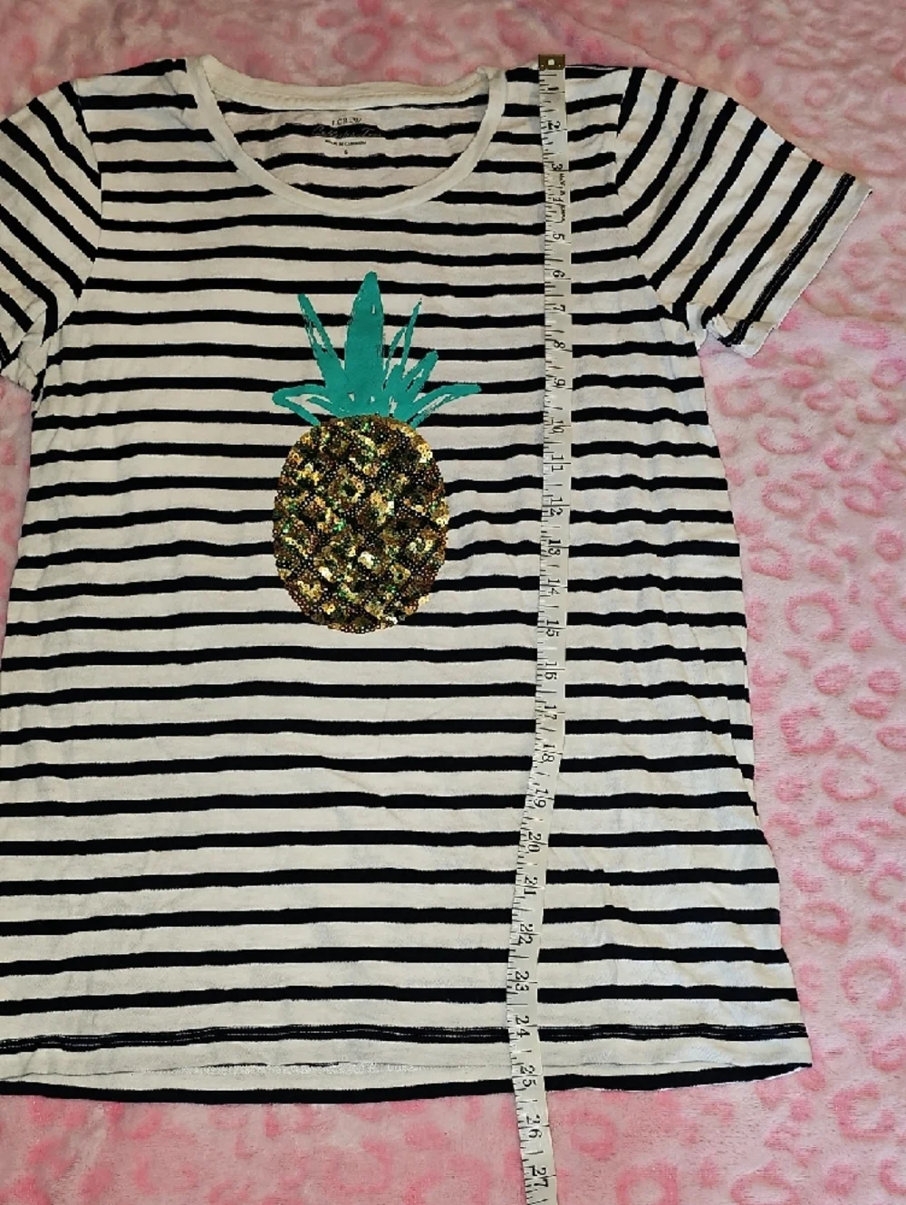 J. Crew Pineapple Sequin Tee - Picture 5 of 6